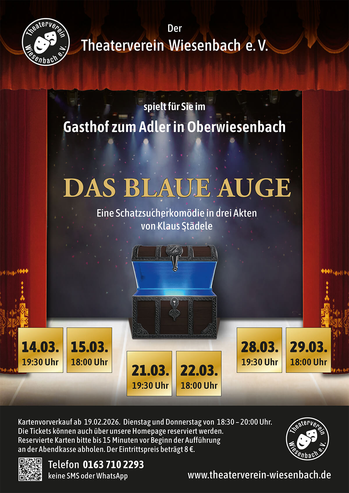 Theaterverein Wiesenbach Plakat 2026